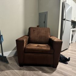 Comfy Brown Armchair - Freshly Cleaned!
