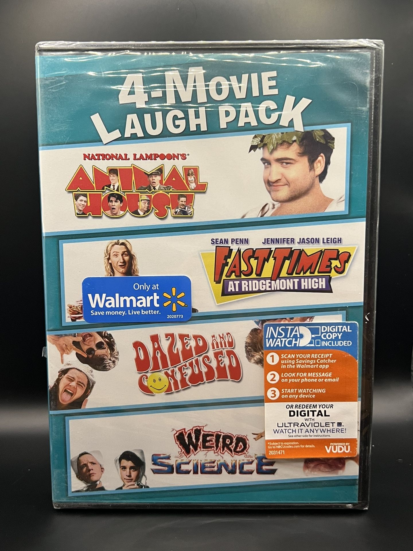 4-Moive Laugh Pack DVD Animal House Fast Times Weird Science Dazed and Confused