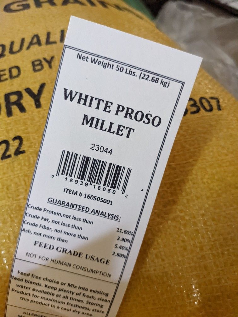 White Millet 50# Bags