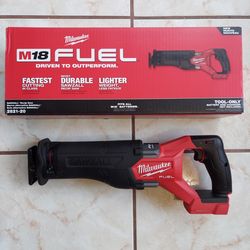 New Milwaukee FUEL Reciprocating Sawzall M18 - Tool Only.