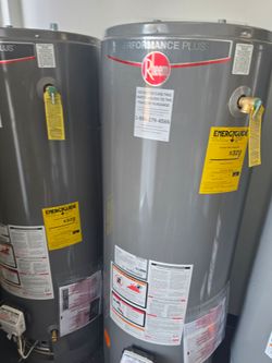 New Water Heater Rheem Performance Platinum