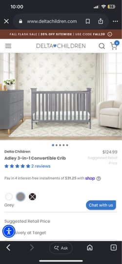 Toddler bed/ crib