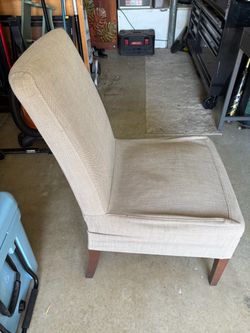 Beige Upholstered Accent / Dining Chair