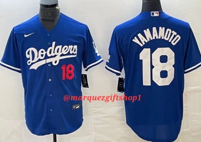 Men's Yamamoto Dodgers Jerseys (Large & 3XL)
