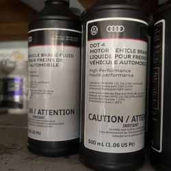 VW Audi Dot 4 Brake Fluid