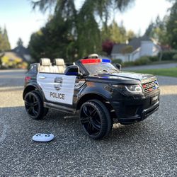Ride On Range Rover Police Car