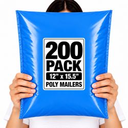 POLYMAILERS SHIPPING BAGS (MULTI-QUANTITY) 12" X 15.5" SELF SEAL MAILERS