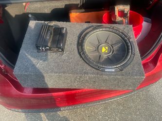 Kicker 12” Comp C subwoofer with amp