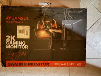 SANSUI 27” 2K 240Hz Gaming Monitor – 1440p IPS
