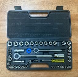 Metric and Imperial Socket Set Ratchets Accessory Kit 1/4" 3/8"1/2" Drive | 52 Pieces