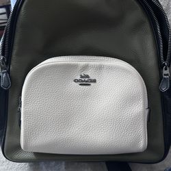 Coach Green Black Backpack