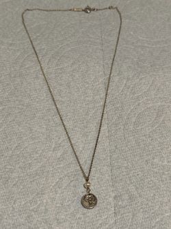 Tiffany & Co 925 Sterling Silver Nature Rose Flower Pearl Pendant Necklace 16.5”