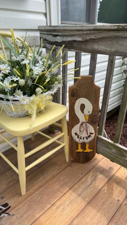 Vintage wooden plaque
