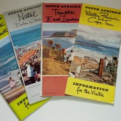 Road Maps South Africa 1950s Vintage