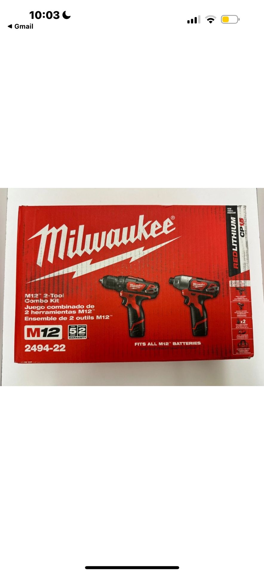 Milwaukee M12 Set