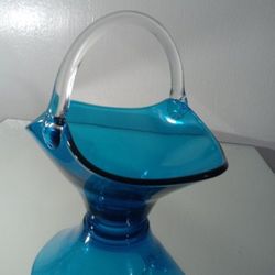 VIKING GLASS BASKET 7" SET OF 2   - Z1000