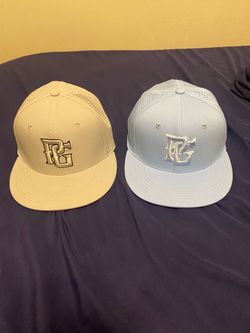 Perfect Game White Performance Hats (2) – Excellent Condition