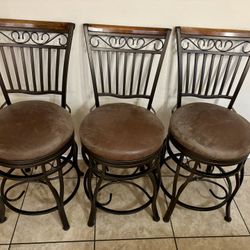 Set If 3 Metal Bar Stool