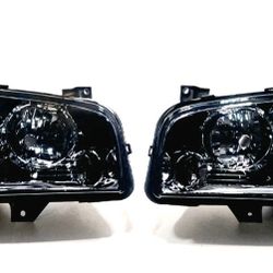 For 2006 - 2009 Dodge Charger Factory Style Headlights Smoked 