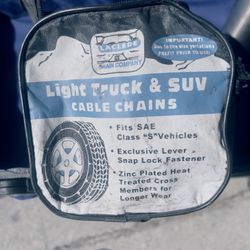Laclede Chain light truck and SUV cable tire chains. Laclede 7022-029-11 Tire Size (15-20inc)