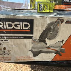 Ridgid 12 In Dual Bevel Miter Saw