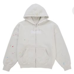Supreme Maison Margiela Box Logo Zip Up Hooded Sweatshirt