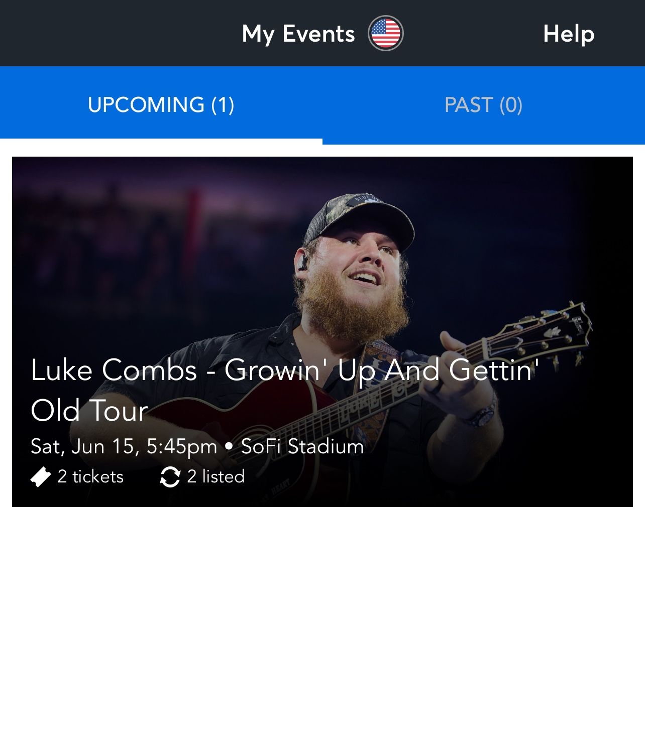 2 Luke Combs Tickets 