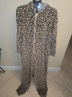 Leopard Adult Onesie. XL