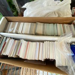 two boxes of old baseball cards 