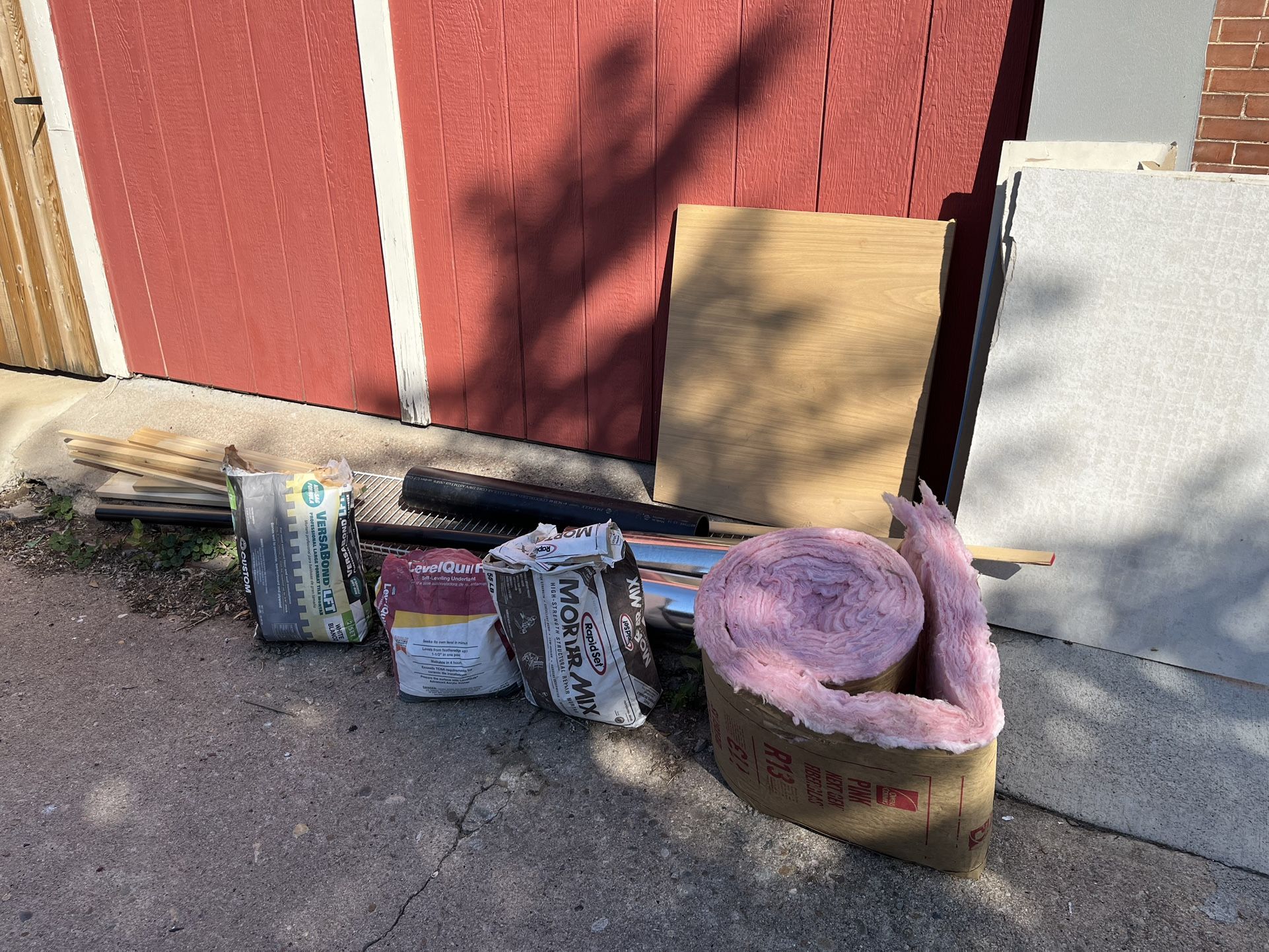 Leftover Construction Materials