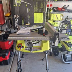 RYOBI

15 Amp 10 in. Compact Portable Corded Jobsite Table Saw with Folding Stand