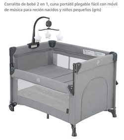 bedside sleeper baby bassinet baby mobile FREE DELIVERY cuna plegable color gris entrega gratis