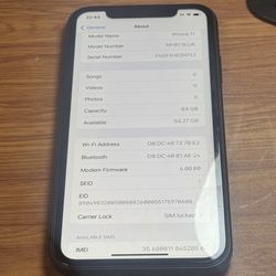 iPhone 11 64GB Black T-Mobile