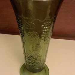 Vintage Indiana Glass Tall Footed Vase