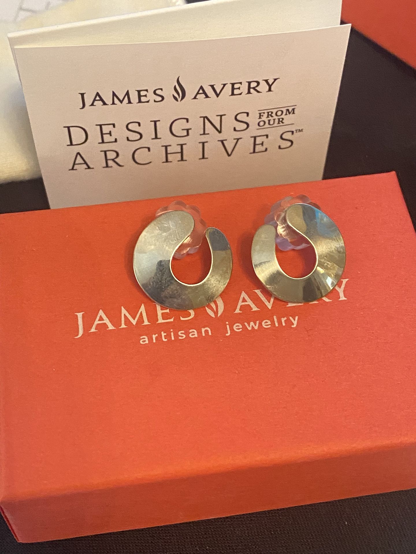 James Avery 2025 Archives Hoopla Earrings Limited Release 925 Sterling Silver
