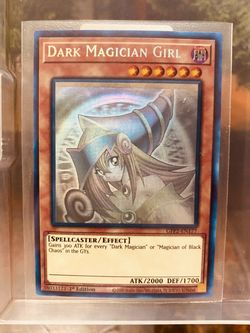 Dark Magician Girl Ghost Rare Miss Print