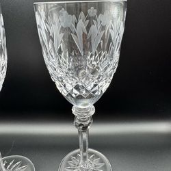 Vintage wine glasses set of 6