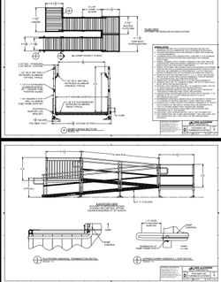 Ramp 72 ft Aluminum switchback with 2 platforms  & tdx sp2 wheelchair