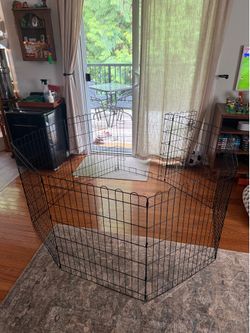 Portable Foldable Octagonal Metal Exercise Dog Playpen