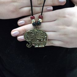 Metal Elephant Necklace