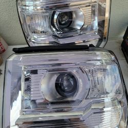 14-15 Gmc Sierra 1500 15-17 Sierra 2500HD 3500HD Projector Headlights Luces Calaveras Micas Faros Focos Faroles