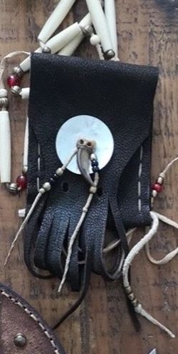 Native American Style Leather Pouch
