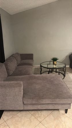 Sofa and table