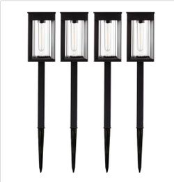 GTX Solar LED Pathway Lights, 4-pack