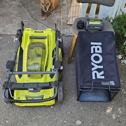 Ryobi electric lawn mower
