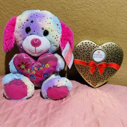 Love You Nana Mothers Day Plush Bear/ Chocolate Heart $8