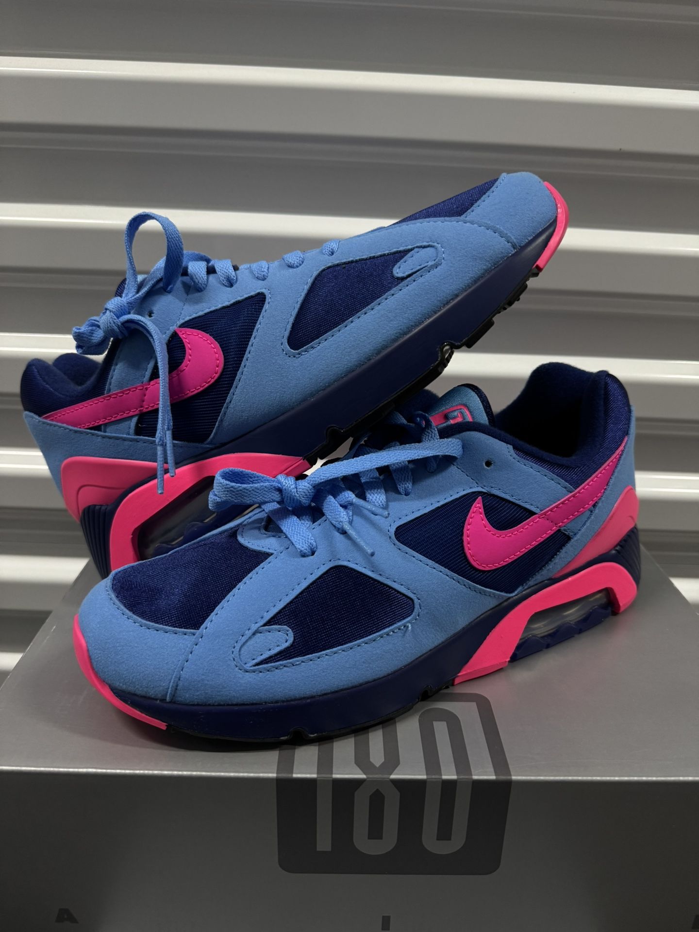 Nike Air Max 180 University Blue Hyper Pink Shoes HQ1706-401 New