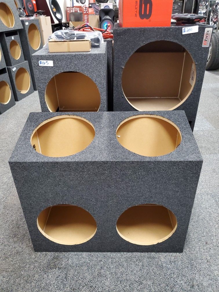 BRAND NEW 4 HOLE 12INCH SUBWOOFER BOX