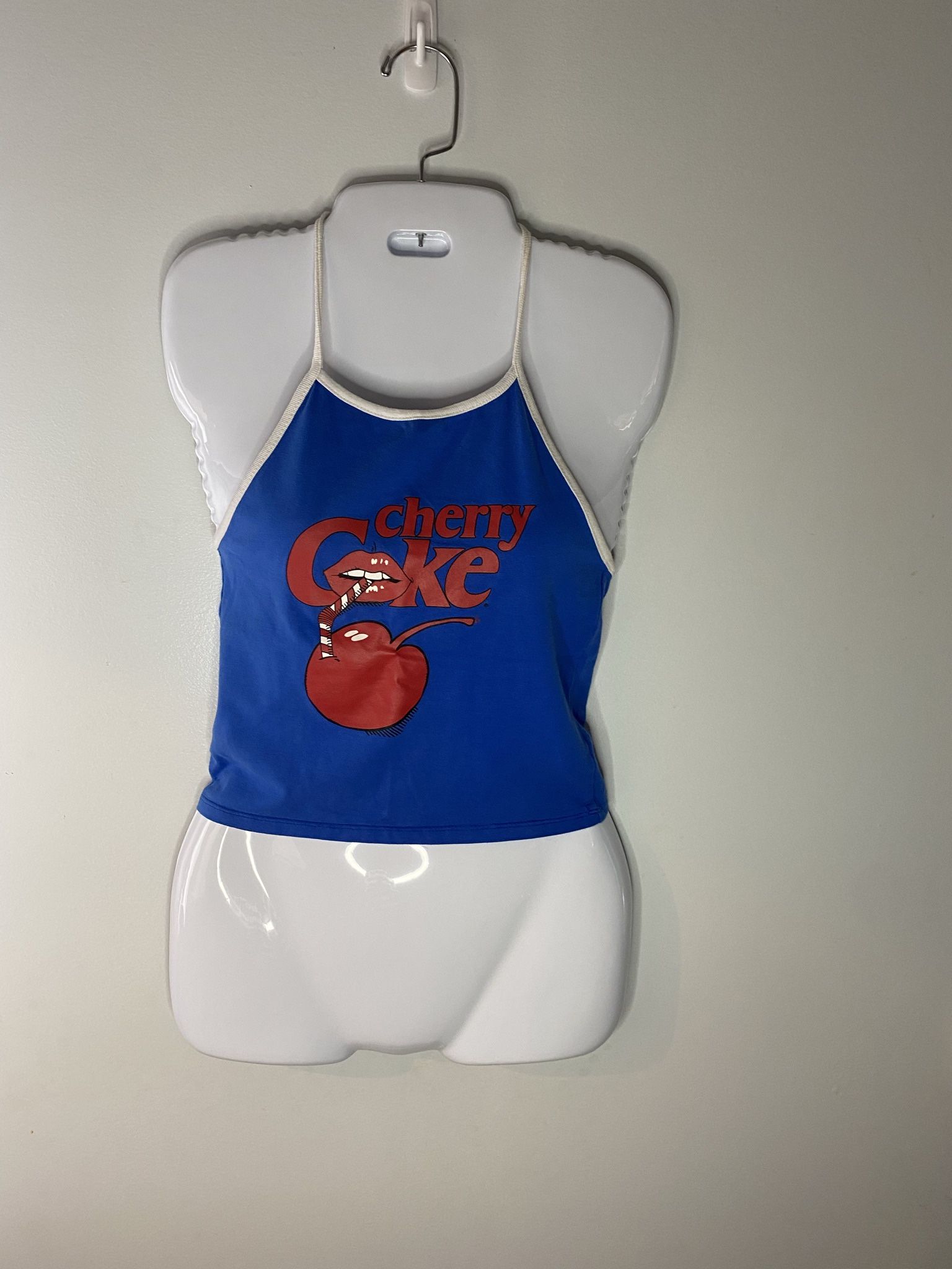 Blue Cherry Coke Halter Top