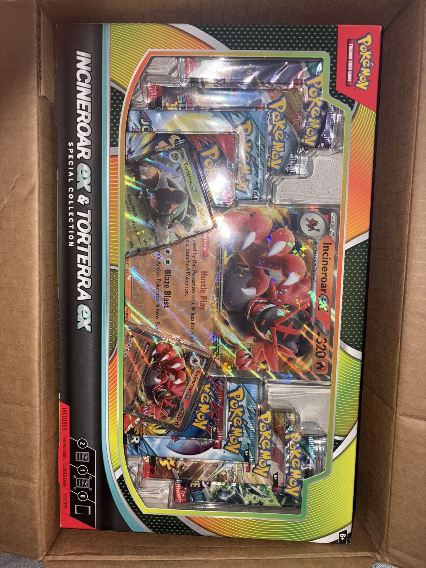 INCINEROAR eX & TORTERRA ex collections box